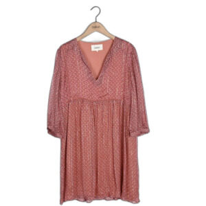 Ba&sh “WILL” Framboise Metallic Paisley Mini Dress Size S / US 4 (FR 1)‎
